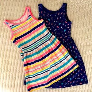 Pair of Carter’s Girls Dresses - Fun in the ☀️